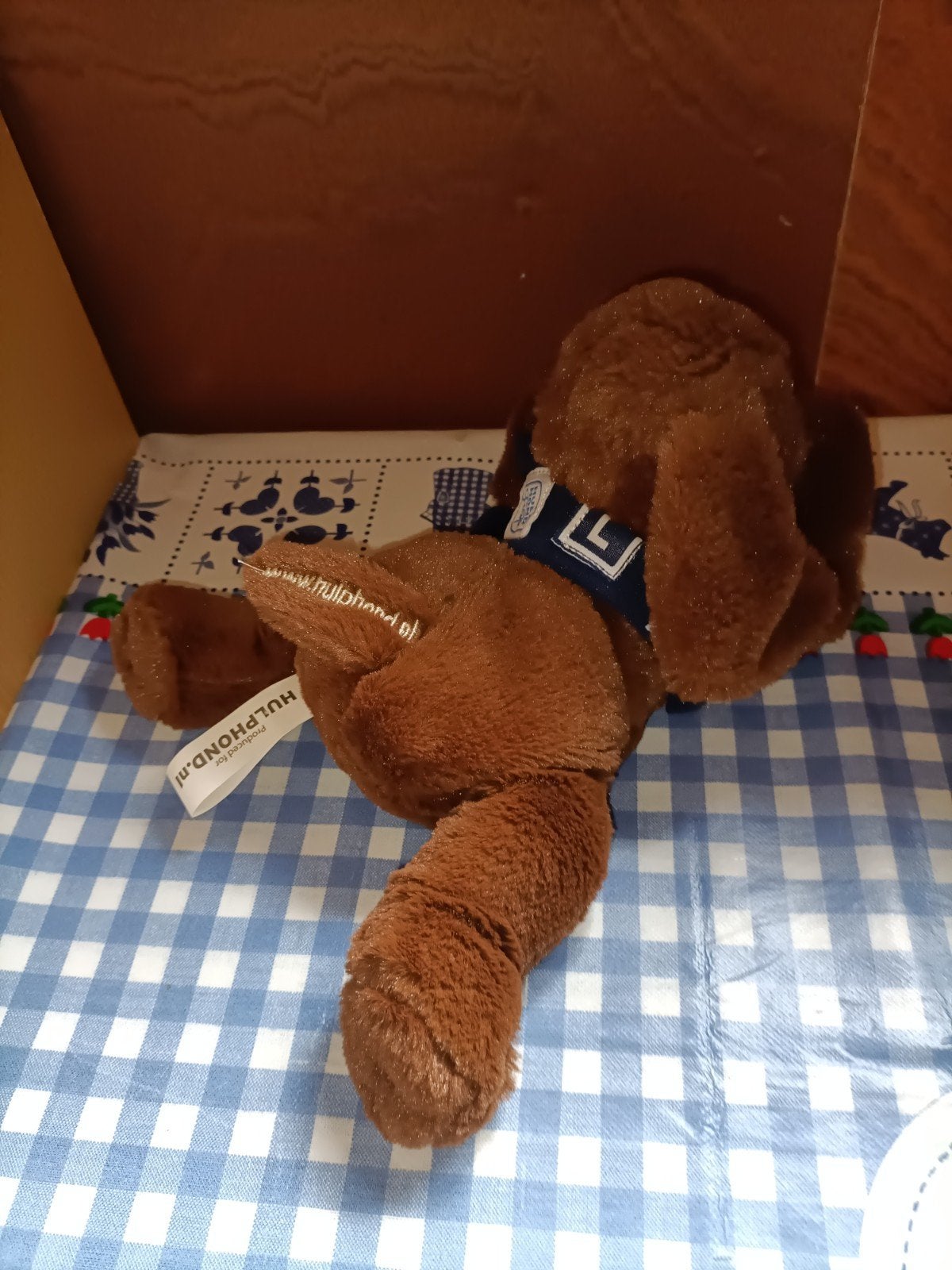 Hulphond Flip de hond knuffel bruin 26 cm, Ophalen of Verzenden, Zo goed als nieuw