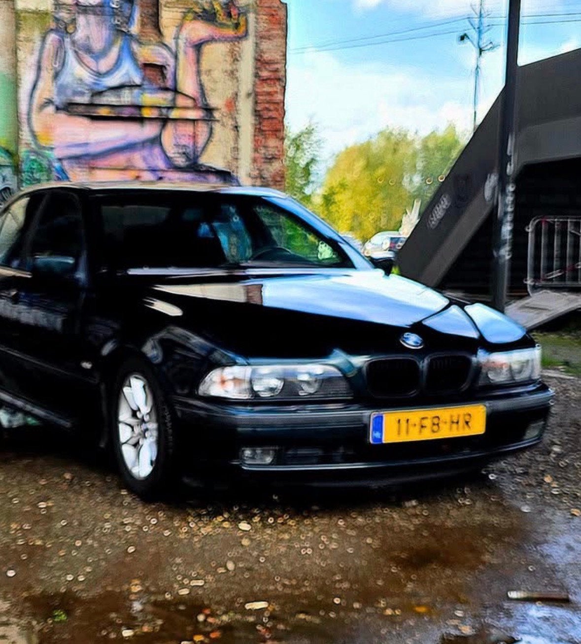 BMW 5-Serie 523 AUT 2000 Oxford Green, Auto's, BMW, Automaat, Achterwielaandrijving, Beige, 2494 cc