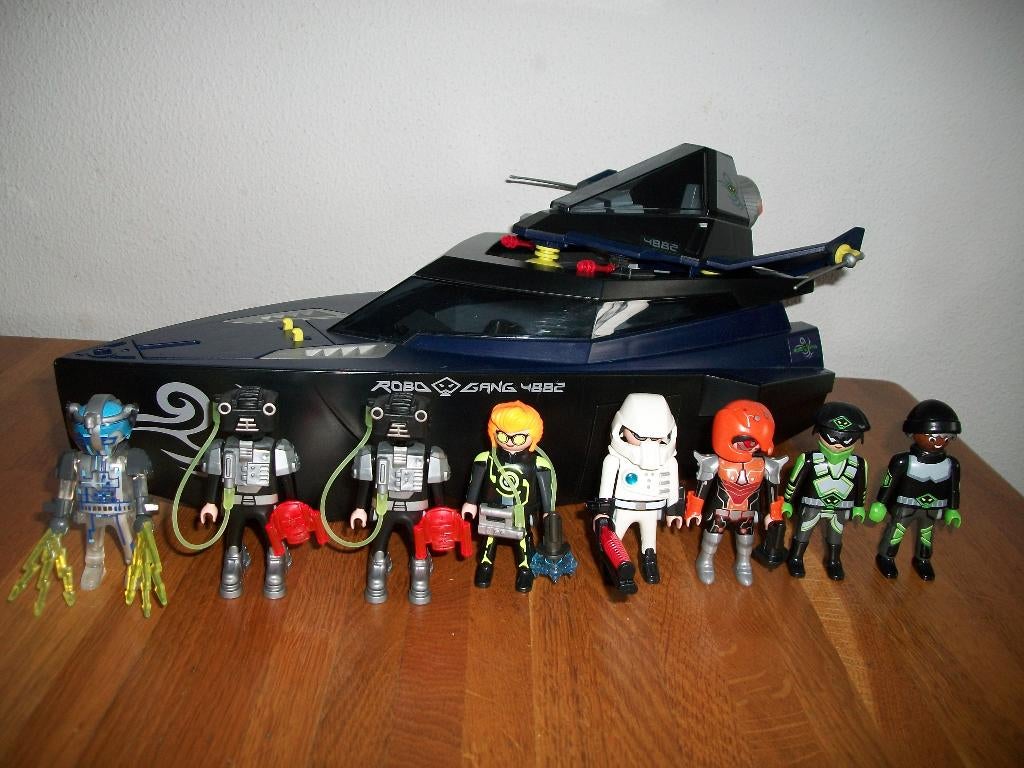 4882 Robo gangster turbo actie boot + ruimtewagen, Ophalen of Verzenden, Nieuw, Complete set