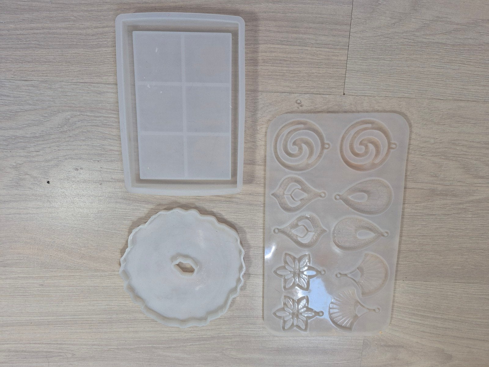 Siliconen mallen voor epoxy, jesmonite of gips, Ophalen, Gebruikt, Overige thema's, Kunststof