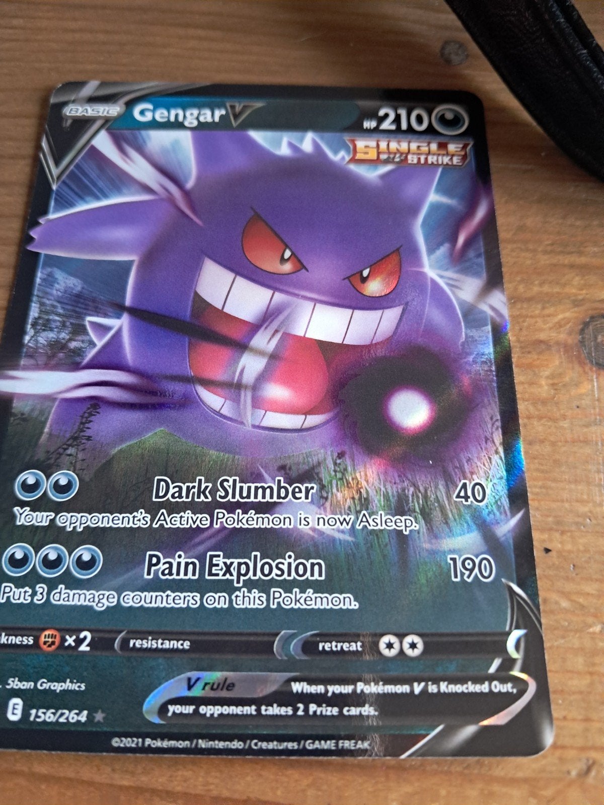 Pokémon Kaart Gengar V - Single Strike - 156/264, Ophalen of Verzenden