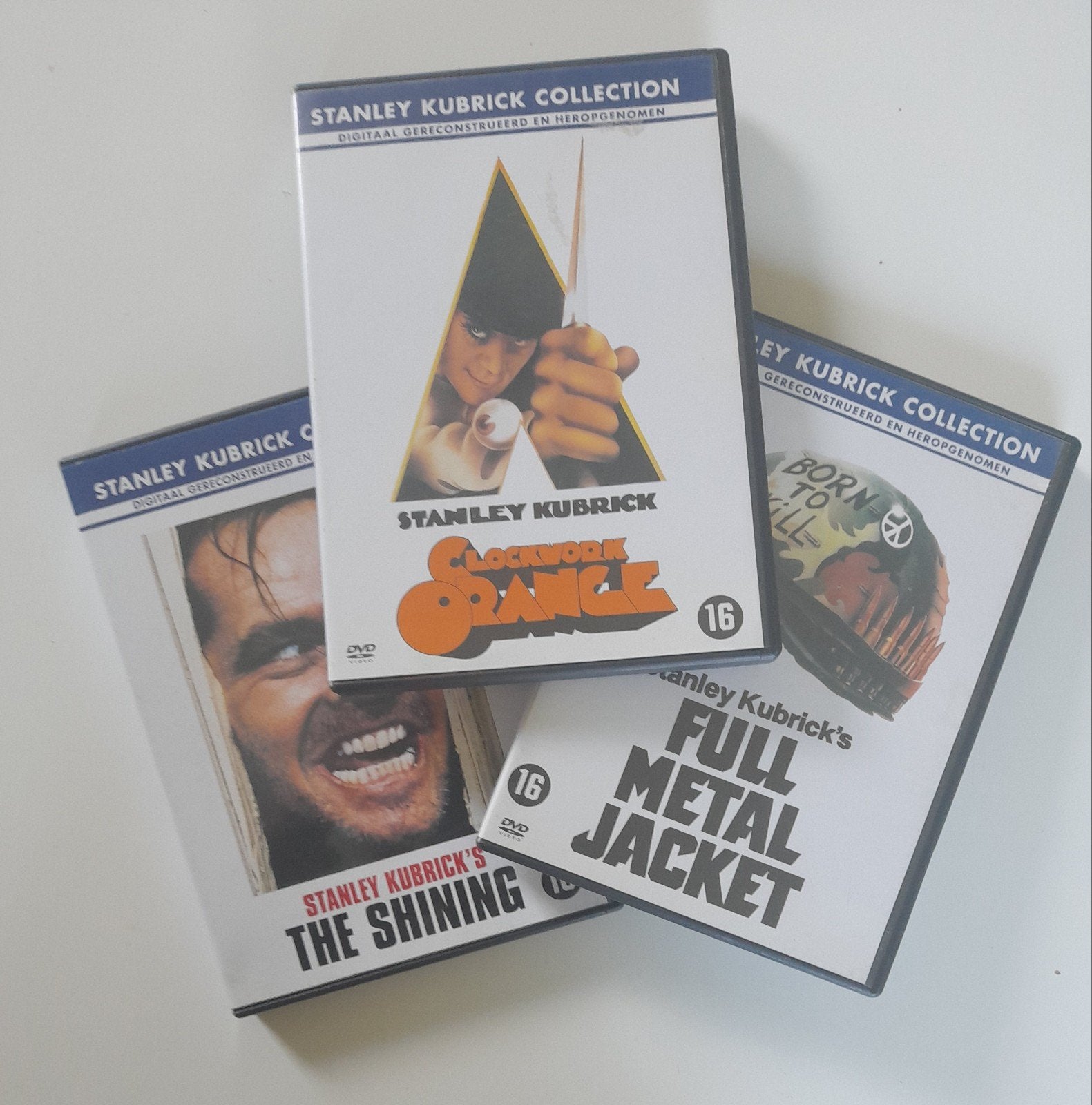 Clockwork orange - Full metal jacket - The shining, Vanaf 16 jaar, Ophalen of Verzenden, Zo goed als nieuw