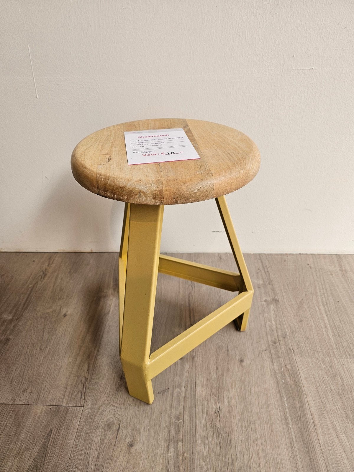 Kidsdepot krukje, hout/metaal, geel, Ophalen, Zo goed als nieuw, Stoel(en)