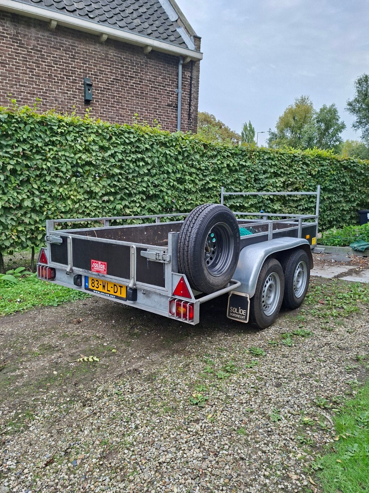 Solide tandemasser, dubbelasser 2700kg., Ophalen, Zo goed als nieuw