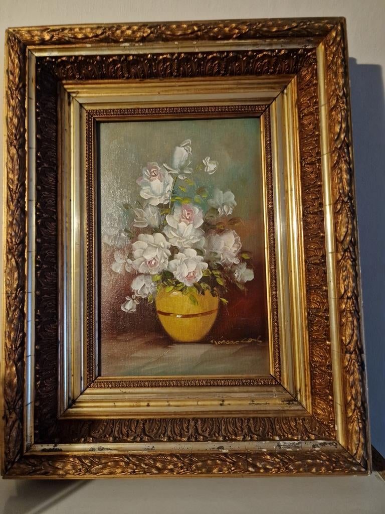 Oude lijst -  schilderij, Ophalen of Verzenden