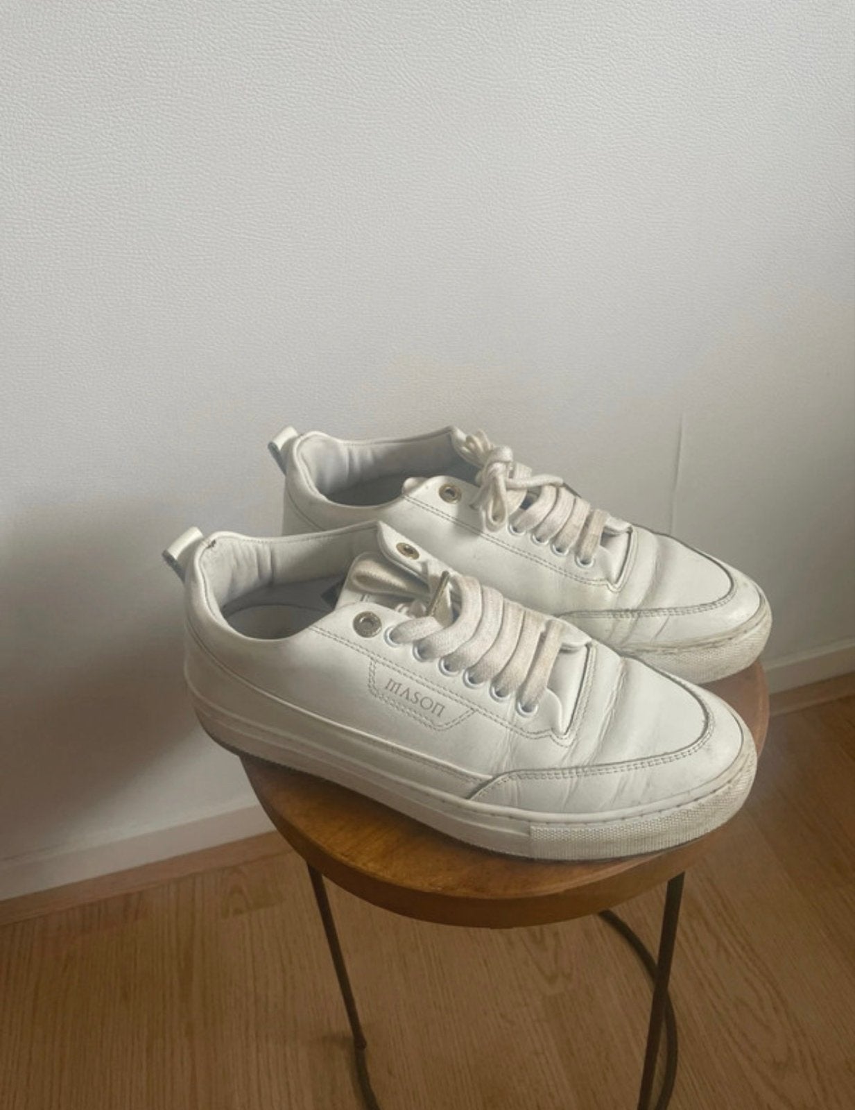 Mason Garments Heren Sneakers - Wit - Maat 40, Wit, Ophalen of Verzenden, Sneakers of Gympen, Gedragen
