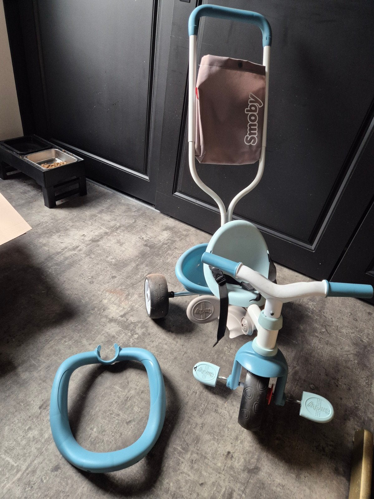 Smoby driewieler met duwstang en veiligheidsbeugel, Ophalen, Gebruikt, Overige typen