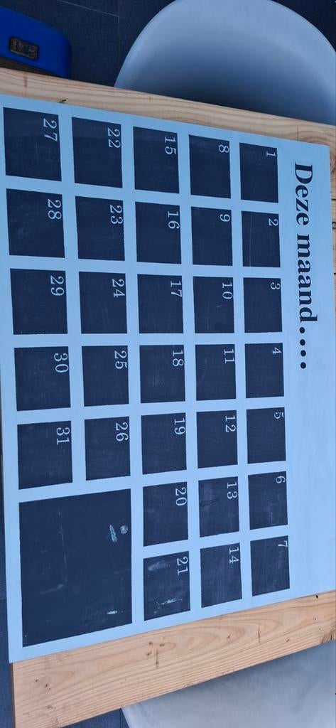 Houten planbord, Ophalen of Verzenden