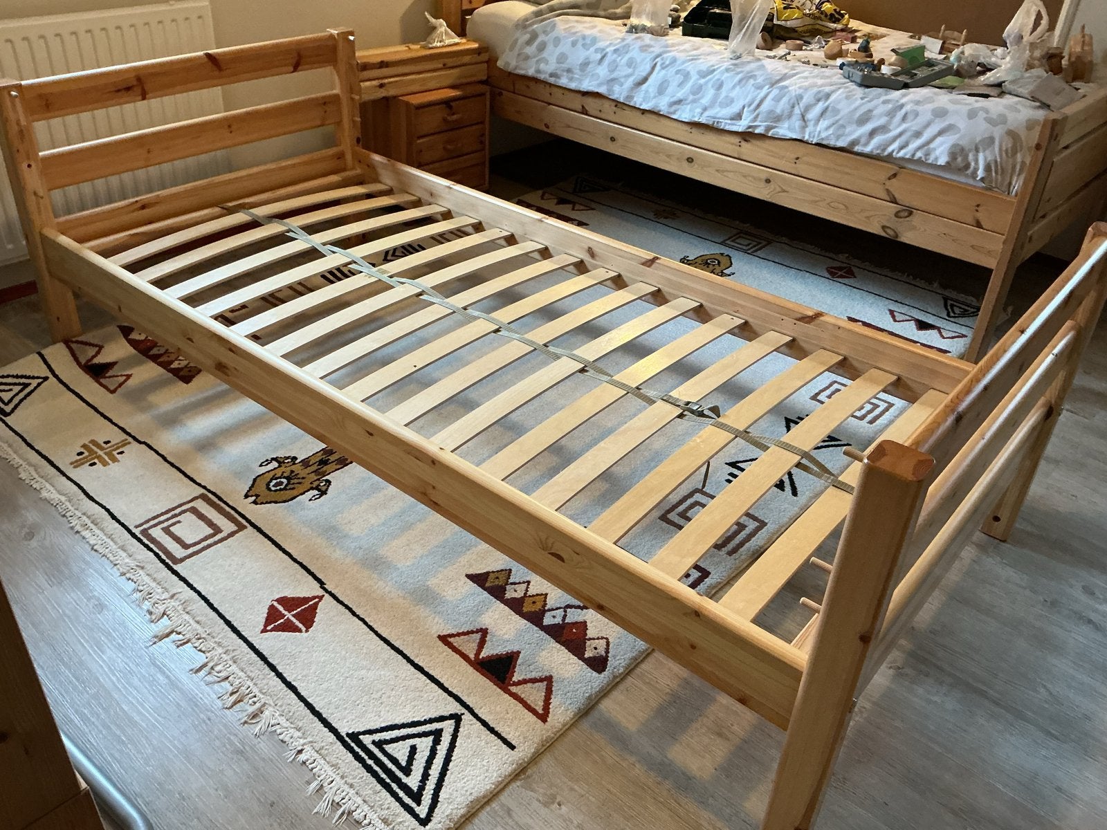 Flexa kinderbed  met lattenbodem om te bouwen halfhoogslaper, Ophalen, 85 tot 100 cm, Gebruikt, Lattenbodem