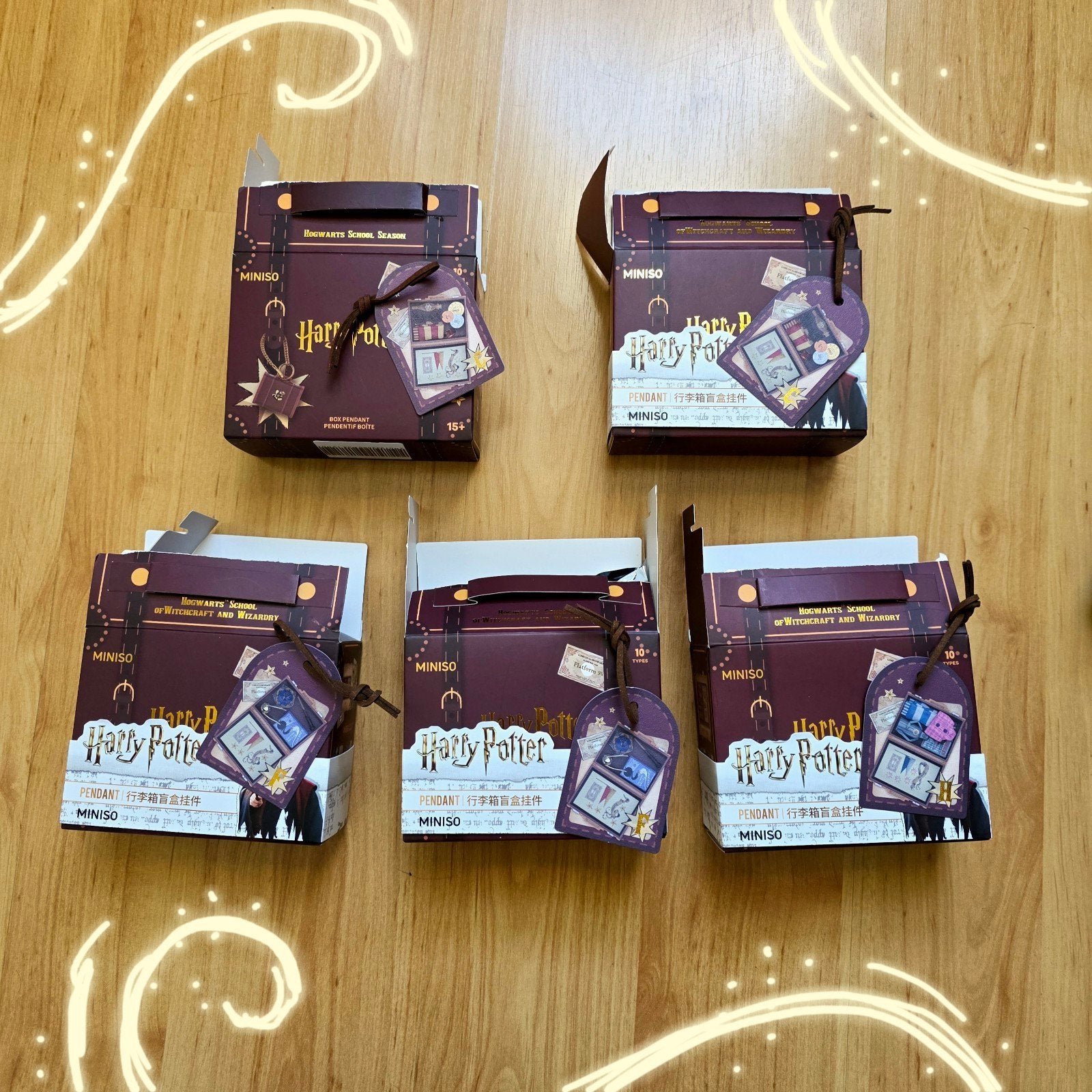 Miniso - Harry potter box pendant(s), Ophalen of Verzenden, Zo goed als nieuw, Actiefiguurtje