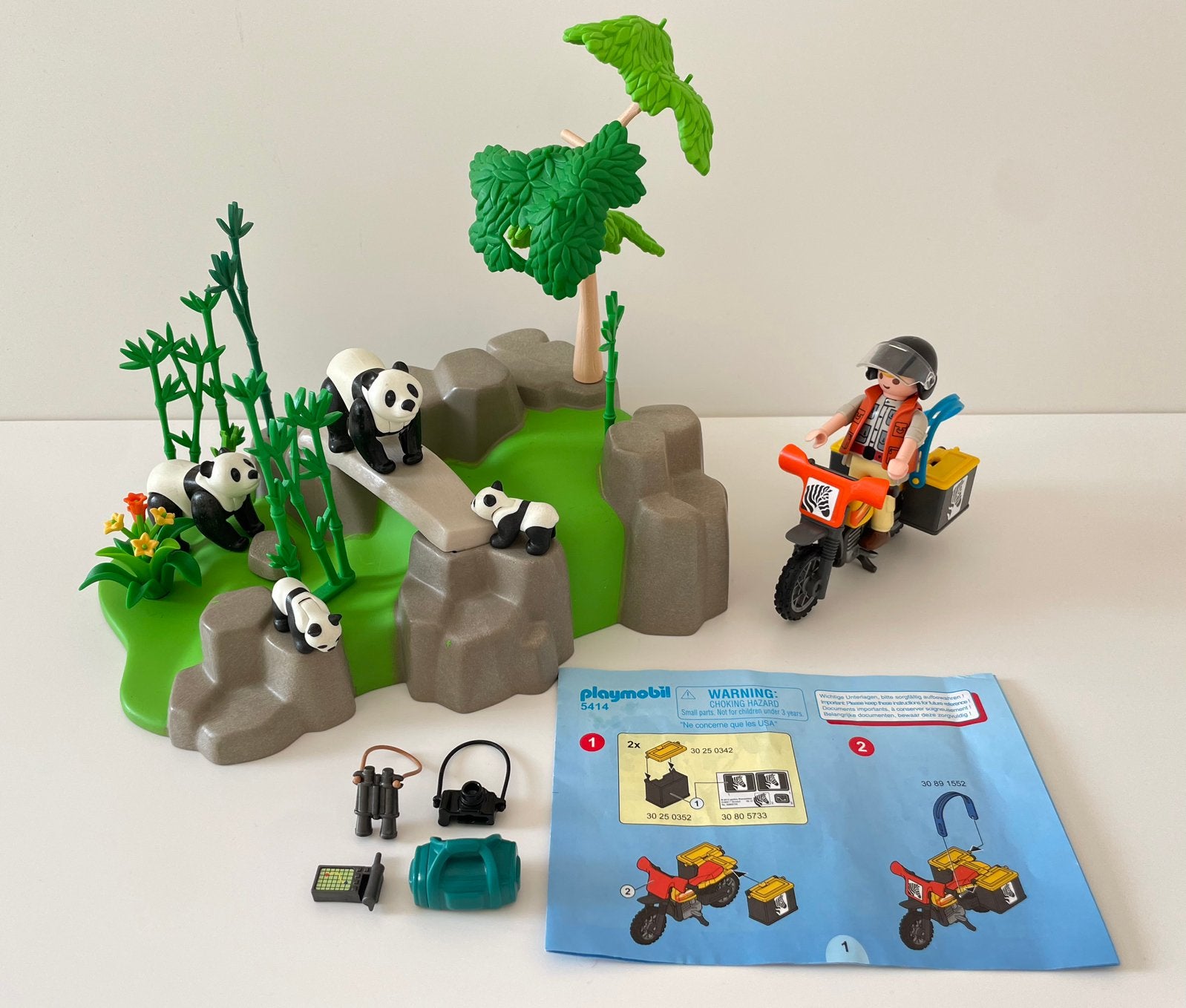 Playmobil Wild Life 5414 Panda onderzoeker in bamboebos, Ophalen of Verzenden, Zo goed als nieuw