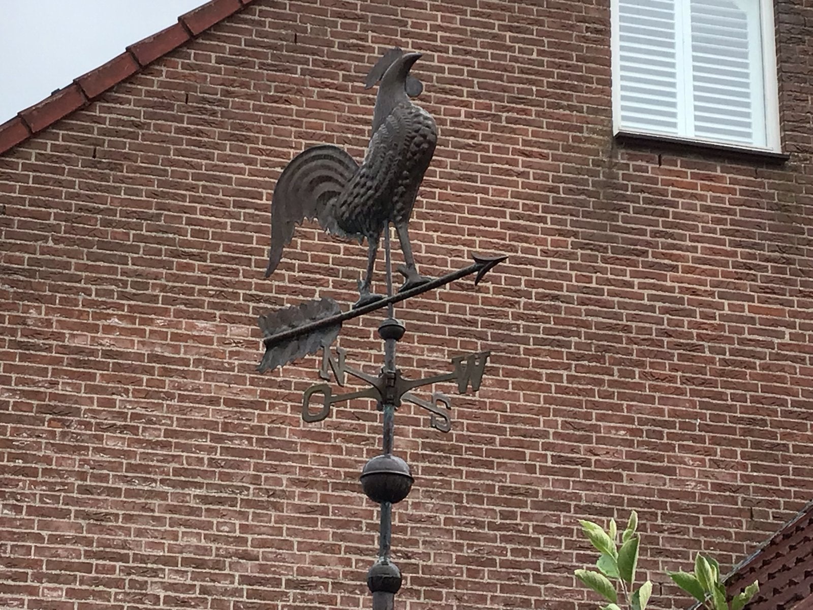 Koperen windhaan - Prachtige decoratie voor uw huis, Ophalen, Gebruikt