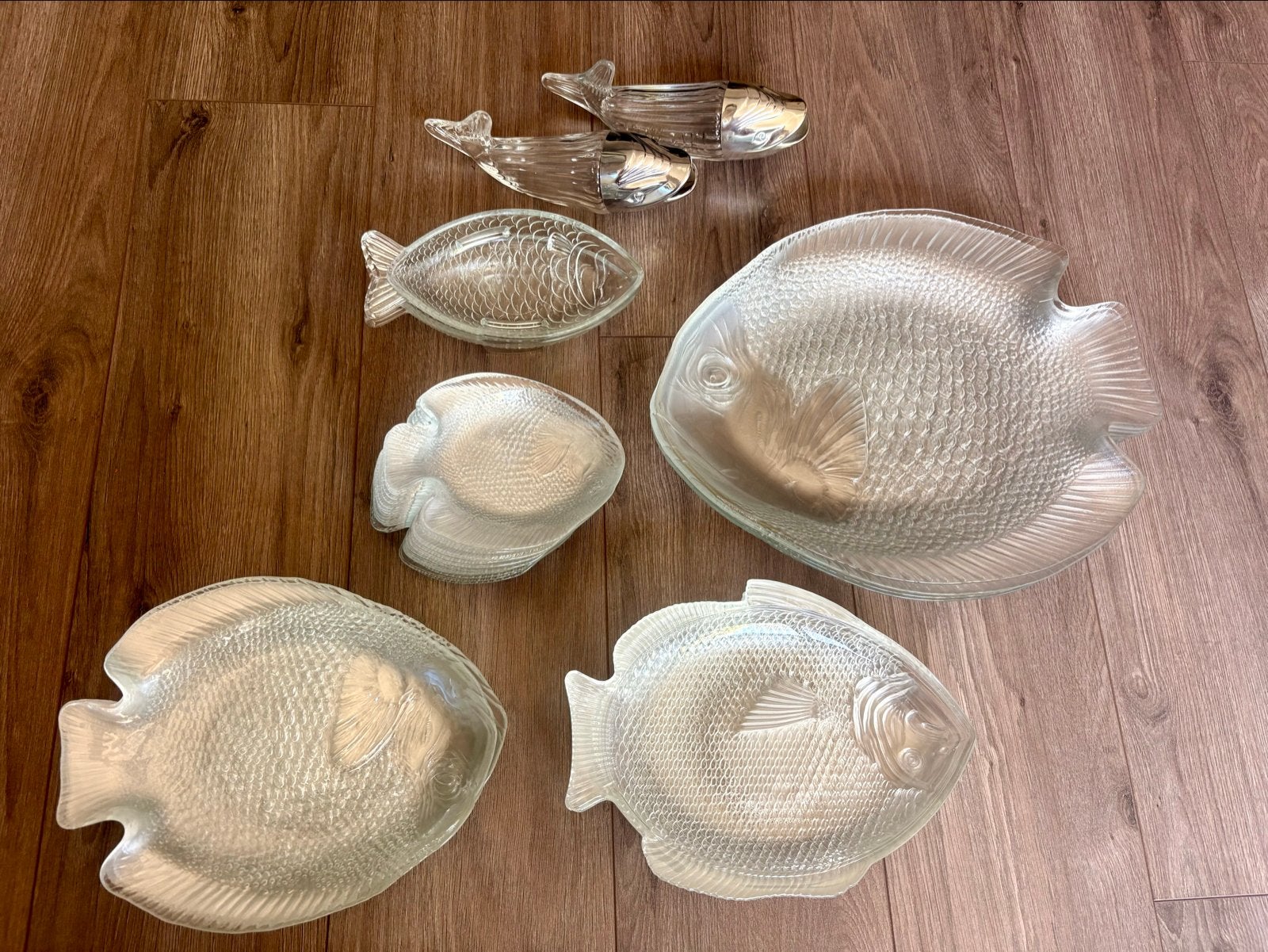 Vintage Arcoroc France Visservies - Jaren '70/'80, Antiek en Kunst, Ophalen
