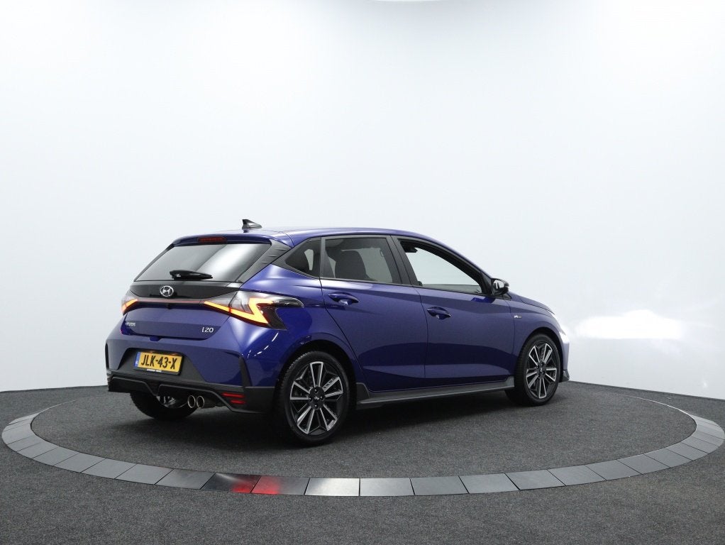 Hyundai i20 1.0 T-GDI N Line | Private Lease 429,- p.m. | Ca, Gebruikt, Zwart, Blauw, 100 pk