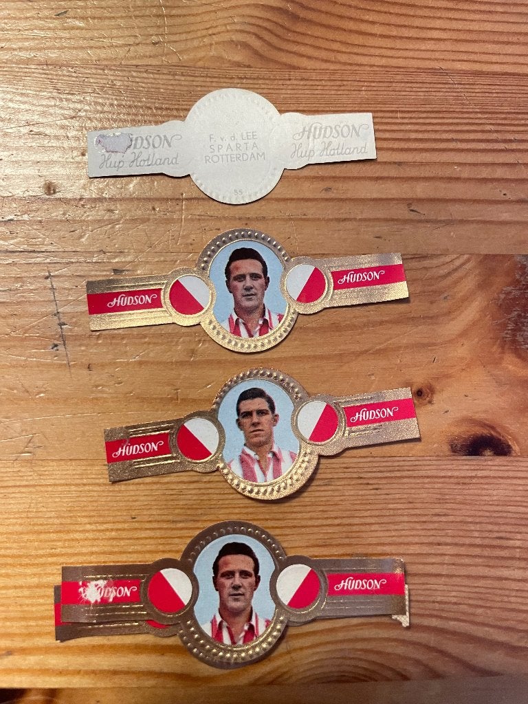 Sigarenbandjes - Hudson Hup Holland - Voetballers, Ophalen of Verzenden, Gebruikt, Sigarenbandjes