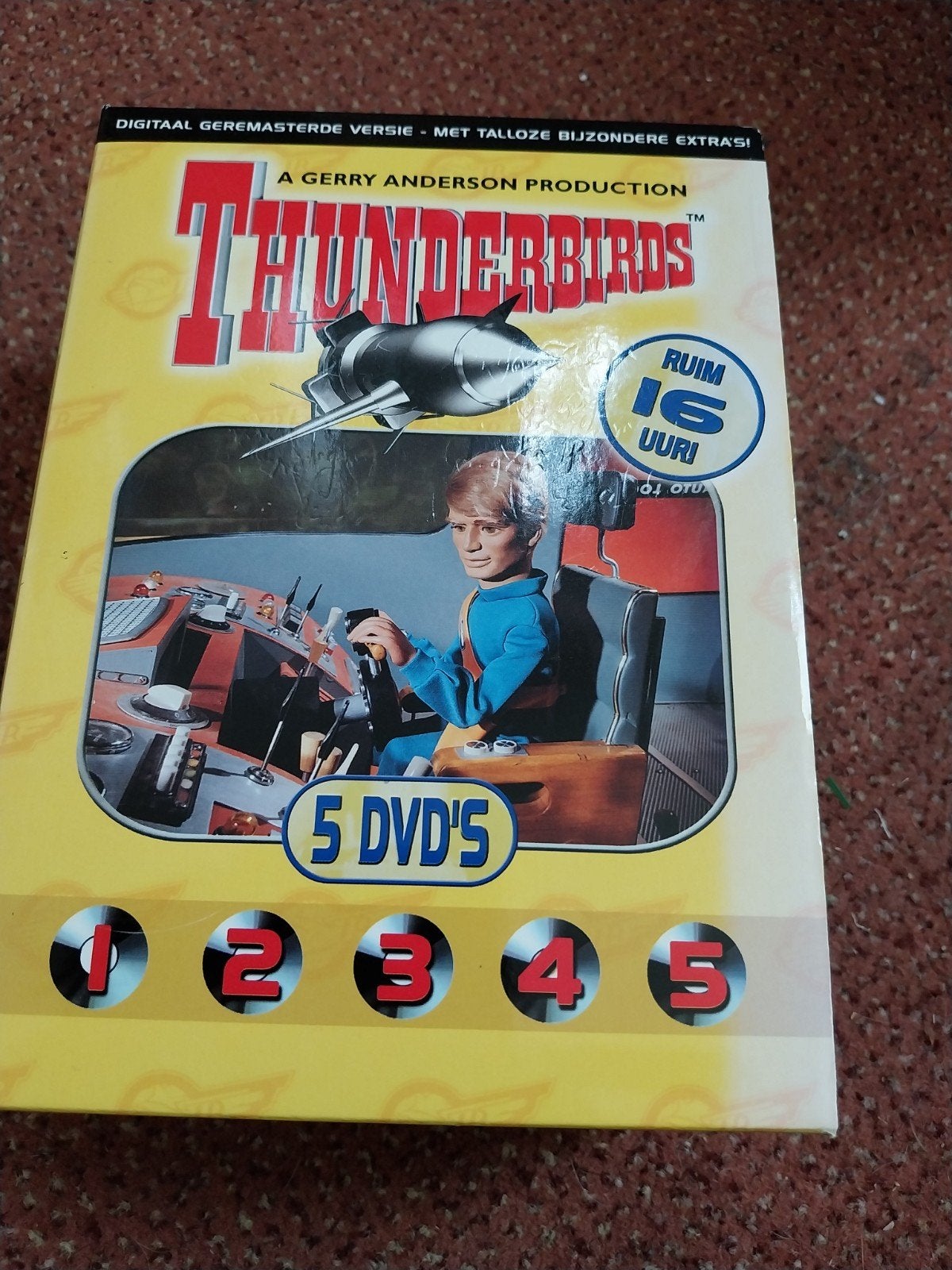 Thunderbirds DVD Boxset - 5 DVD's - Ruim 16 uur!, Europees, Gebruikt, Serie, Alle leeftijden