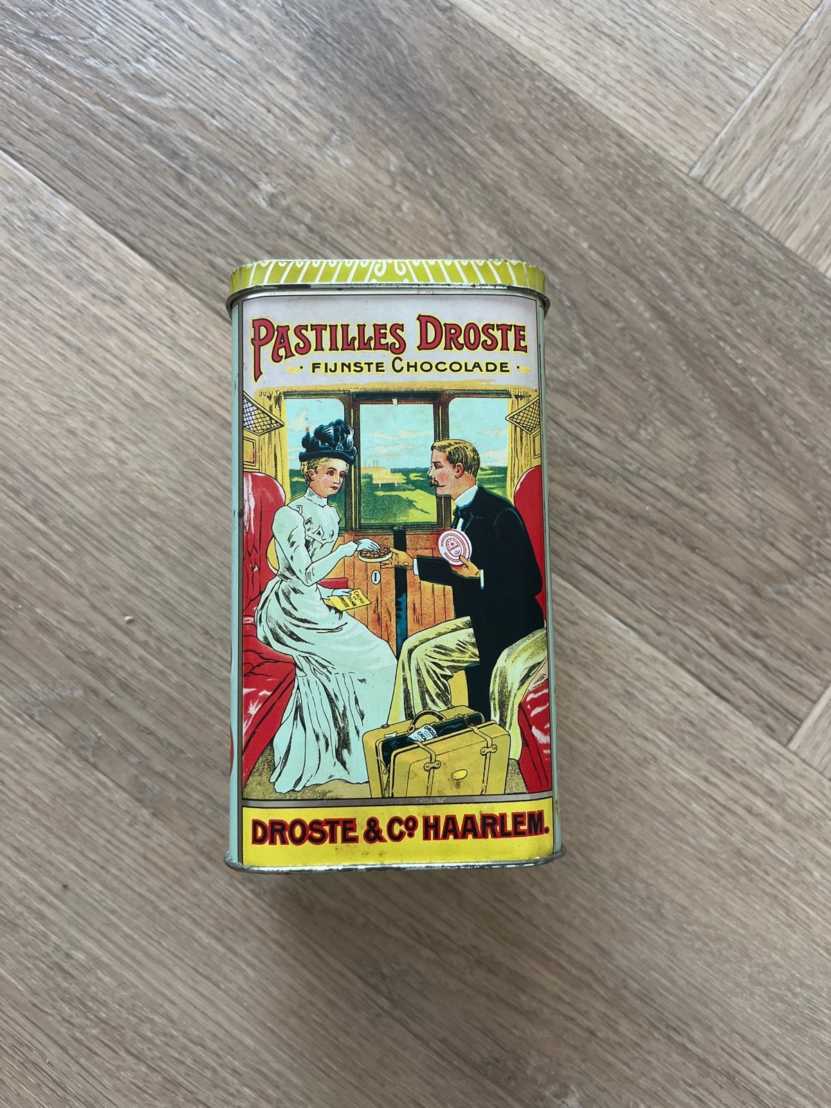 Vintage Droste blik - Pastilles en Cacao, Ophalen of Verzenden, Gebruikt, Overige, Droste