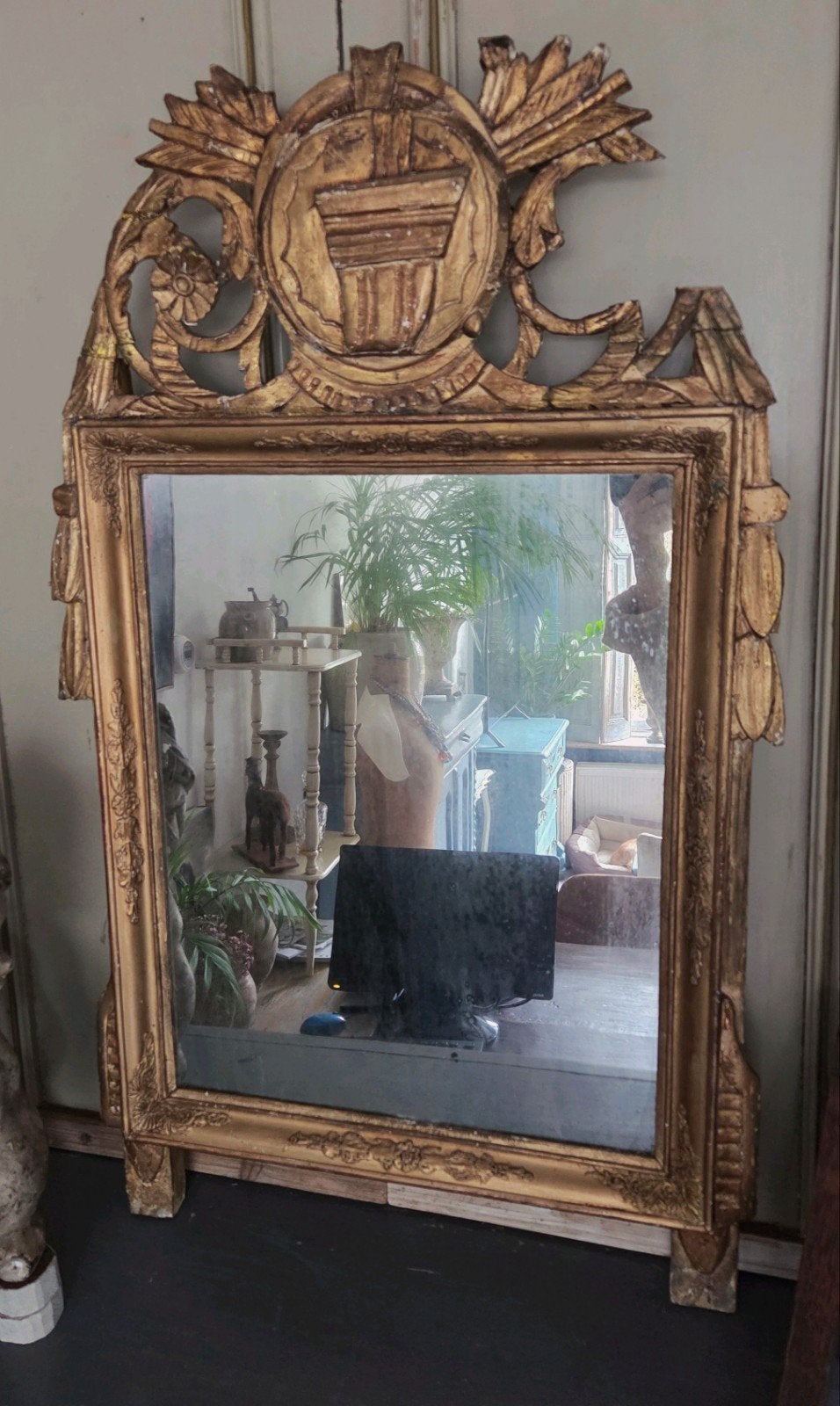 Franse bruidsspiegel Bois Doré spiegel circa 1860, Ophalen