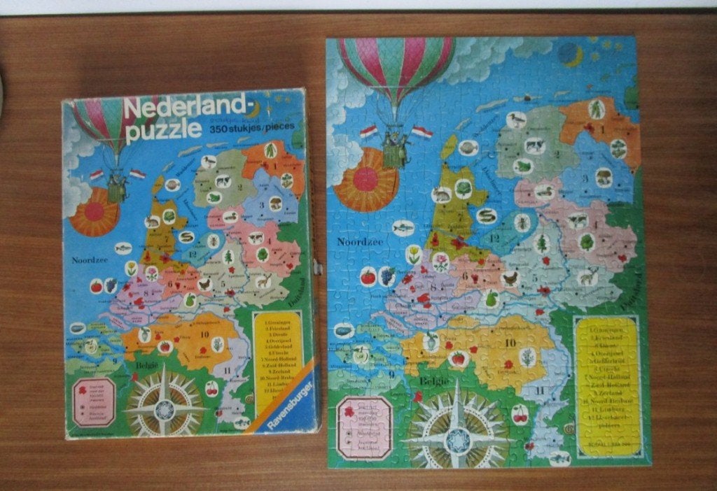 Nr.16: Oude Puzzel van Ravensburger Nederland puzzle 350, Ophalen of Verzenden, 500 t/m 1500 stukjes, Gebruikt, Legpuzzel