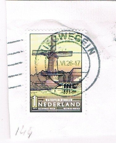 144 / NEDERLANDSE POSTZEGEL : watervluchtmolen, Verzenden, T/m 1940, Gestempeld