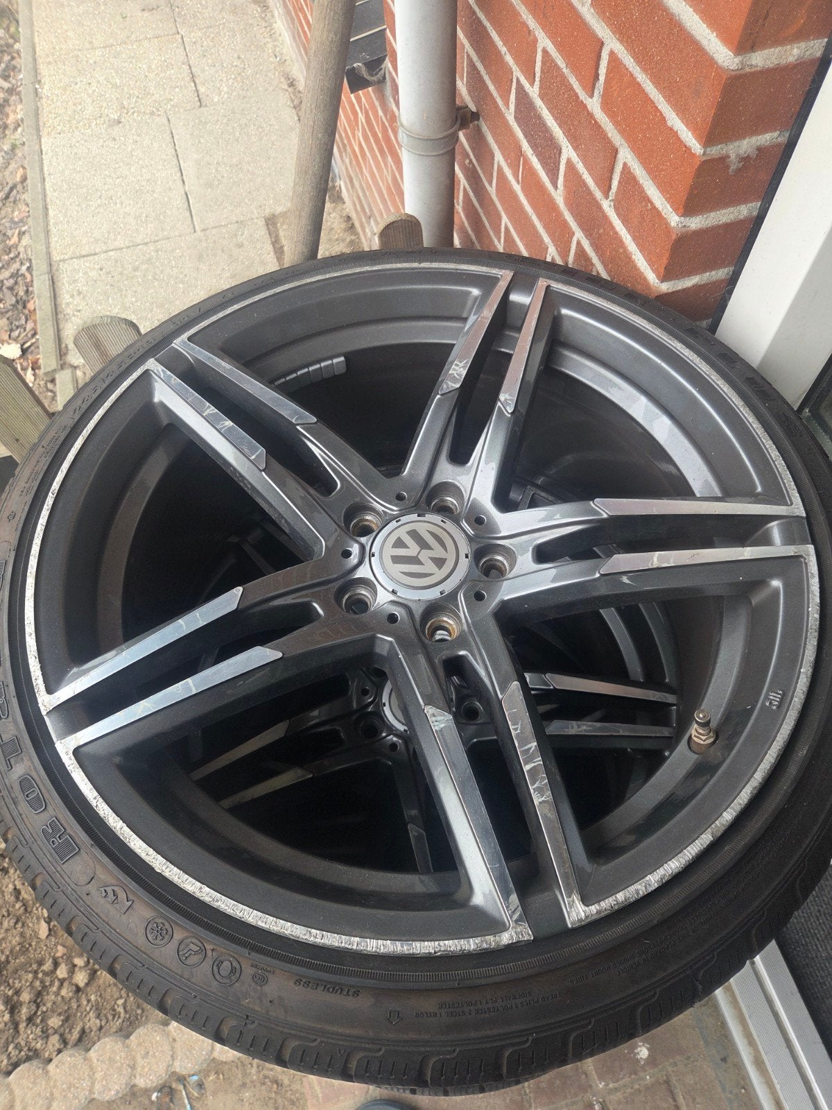 Volkswagen aluminium sport velgen  met  super goed profiel, Ophalen of Verzenden
