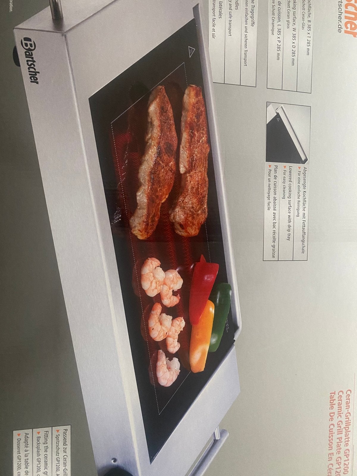 Grillen op glasplaat, halogeen, RVS, pfas vrij, Bijen