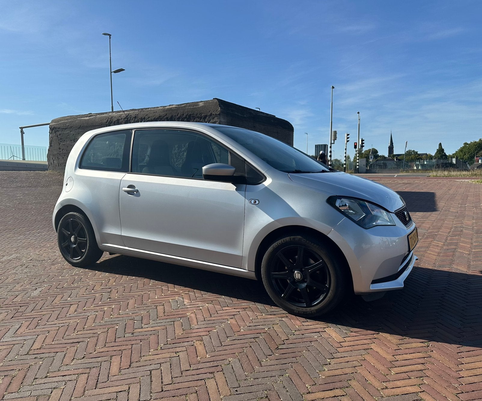 Seat Mii 1.0 55KW 2012 Grijs, Auto's, Seat, Voorwielaandrijving, Stof, 74 pk, 840 kg