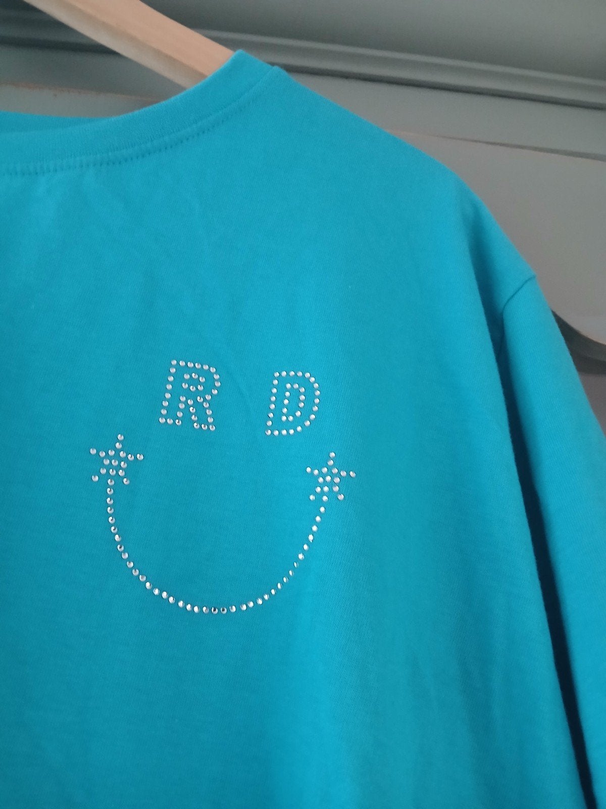 Refined Department strass t shirt smiley M, Maat 38/40 (M), Blauw, Nieuw, Ophalen of Verzenden