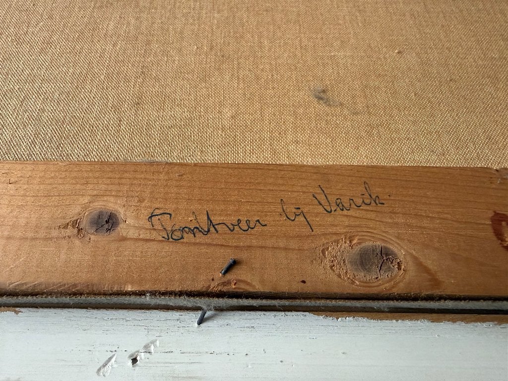 schilderij olieverf H.J. Wijngaard - Pontveer bij Varik, Ophalen, Doek, Realistisch, Gesigneerd