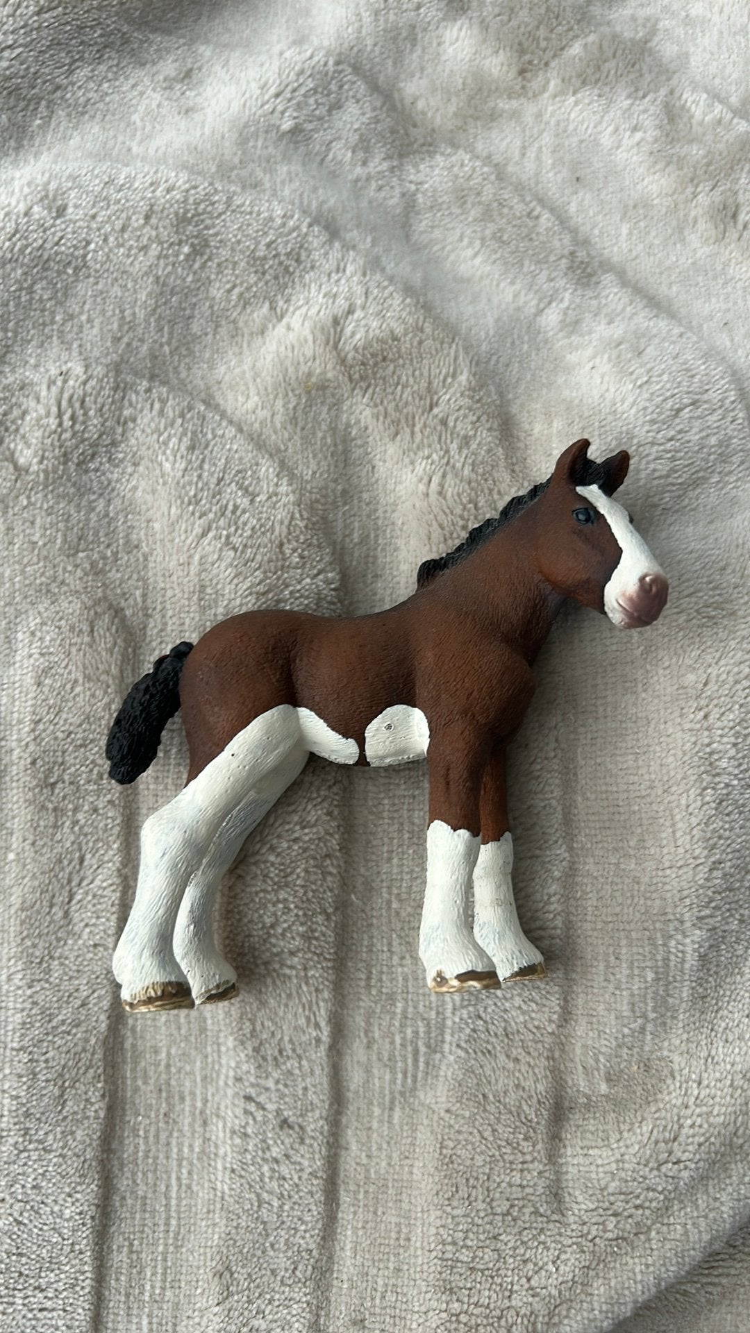 Schleich clydesdale veulen, Ophalen of Verzenden, Zo goed als nieuw
