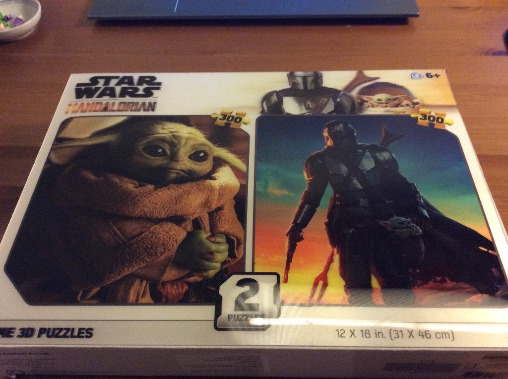 Star Wars the Mandalorian 3D puzzel. 2 x 300 stukjes Nieuw, Hobby en Vrije tijd, Denksport en Puzzels, Ophalen of Verzenden, Minder dan 500 stukjes