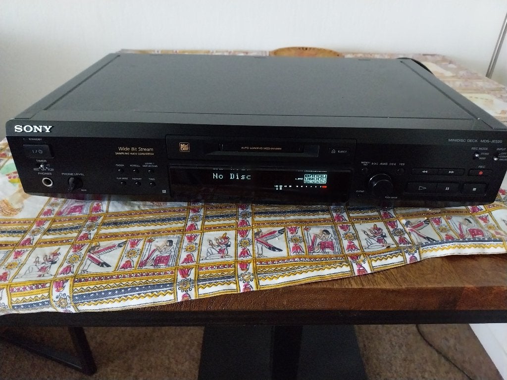 Sony minidisc mds 520, Ophalen, Minidisc-recorder