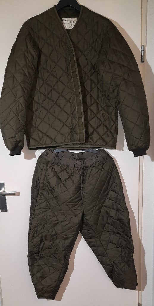 thermo pak jas en broek koninklijke Landmacht, Ophalen of Verzenden, Landmacht, Nederland, Kleding of Schoenen