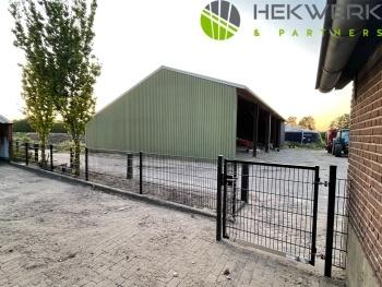 20 meter dubbelstaafmat met poort - 120cm hoog – B-keus, Met poort, Nieuw, Dubbelstaafmat hekwerk, Ophalen of Verzenden