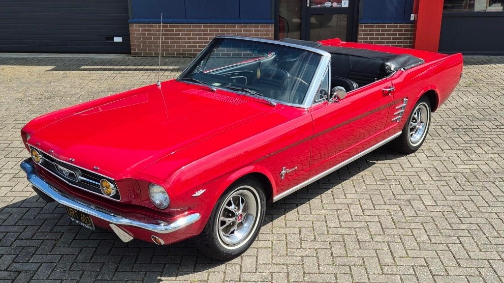 1966 Ford Mustang Convertible 289 V8 automaat, vol opties!!, Auto's, Automaat, Cabriolet, Bedrijf, Mustang