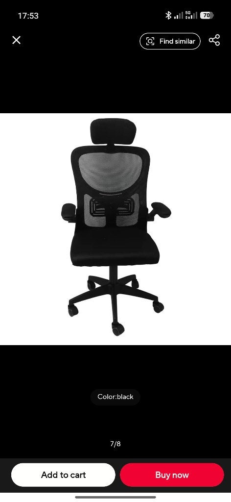 Ergonomic office chairs, Huis en Inrichting, Gaming bureaustoel, Zwart, Nieuw, Ophalen of Verzenden