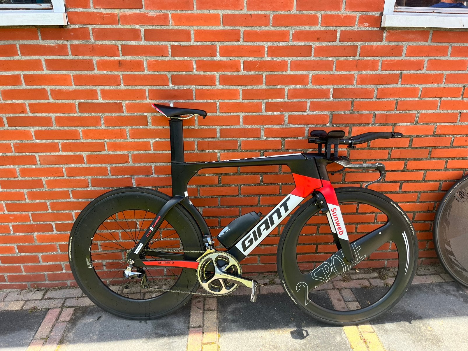 Giant Trinity met Dura Ace di2 maat L, Ophalen, 28 inch, Gebruikt, Carbon