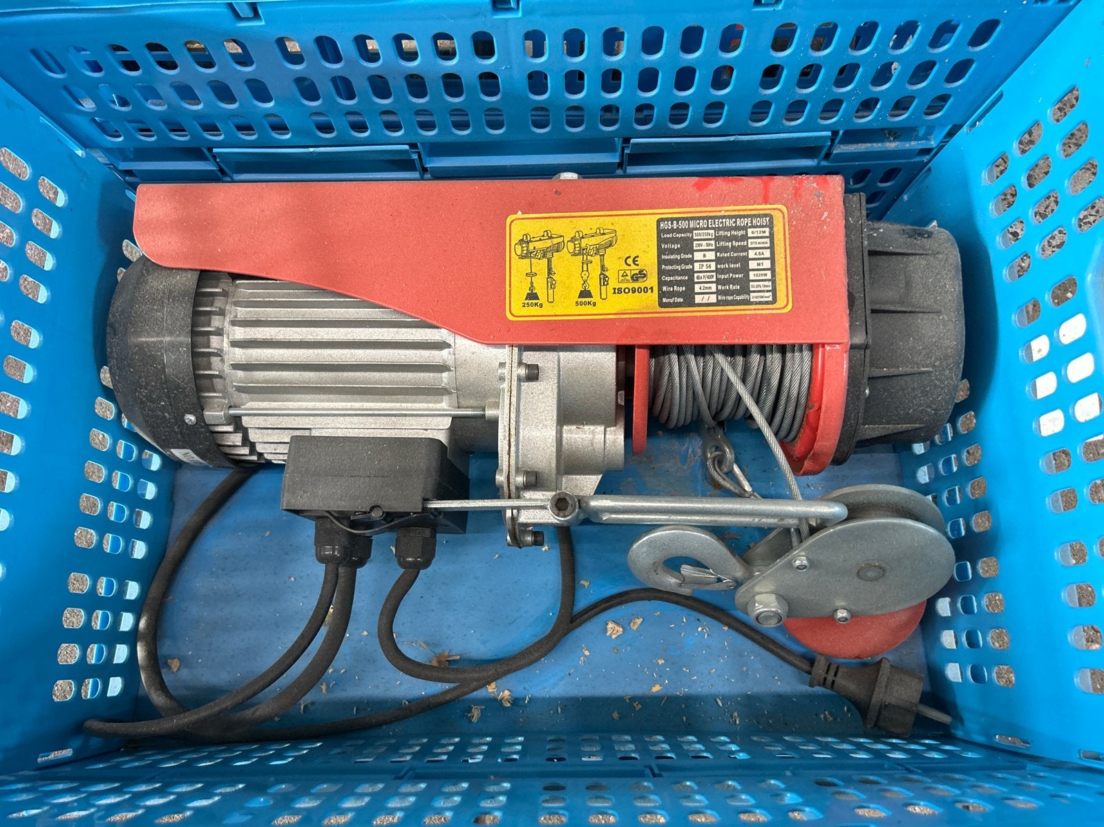 3x HGS-B-500 Micro Elektrische Lier - 250/500kg, Ophalen, Gebruikt, Elektrisch