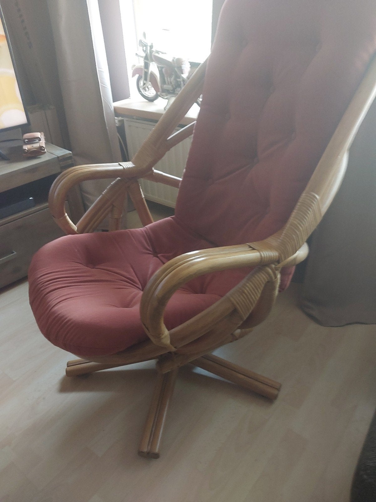 Rotan draaifateul., Ophalen, Minder dan 75 cm, Minder dan 50 cm
