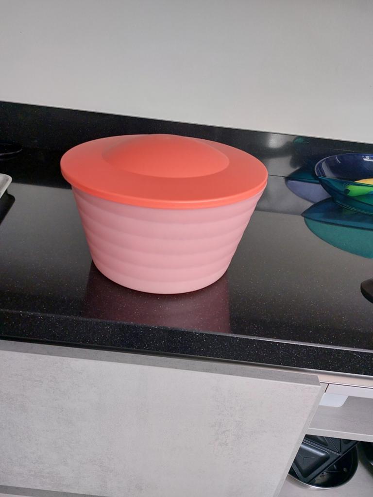 Tupperware slacentrifuge roze/oranje, Ophalen, Zo goed als nieuw, Oranje, Overige typen