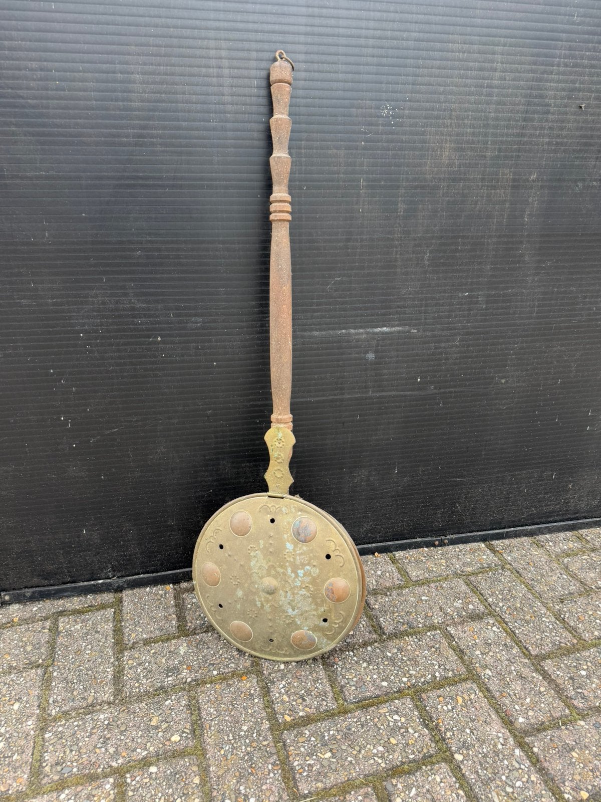 Kopere bedpan met lange steel, Antiek en Kunst, Ophalen, Koper
