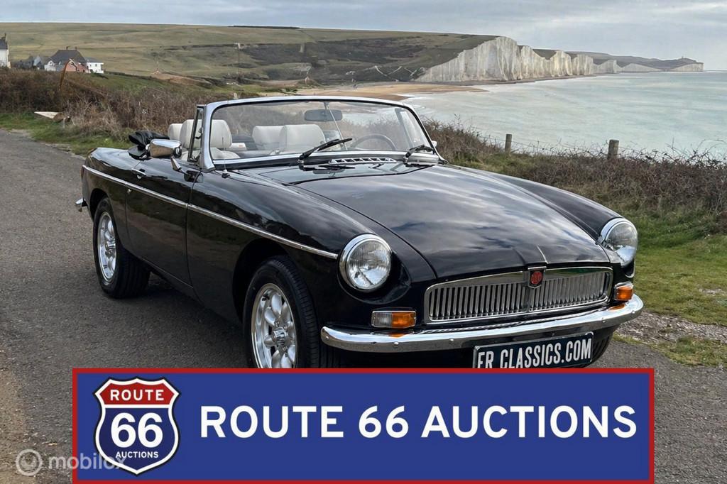 MG MGB V8 Cabriolet | 1980 | Route 66 Auctions, Overige carrosserieën, Zwart, Bedrijf, Handgeschakeld