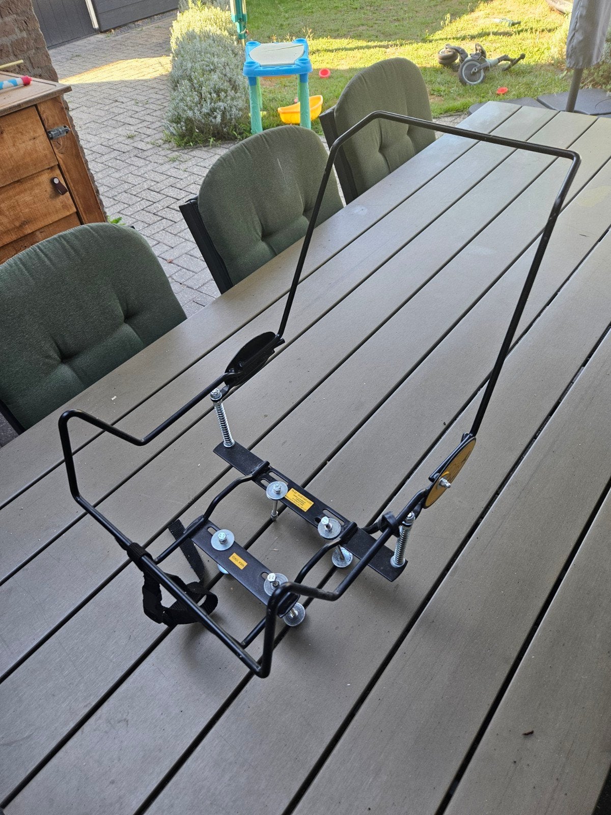 Steco Baby Mee maxi cosi houder voor de bakfiets, Fietsen en Brommers, 0 t/m 10 kg, Achterzitje, Gebruikt, Ophalen of Verzenden