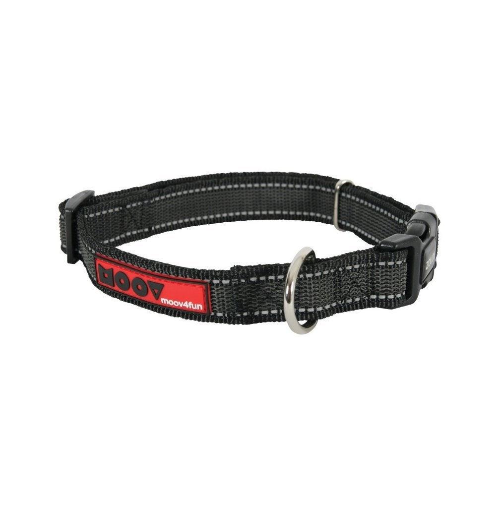 ZOLUX Moov Nylon Halsband Zwart Nekomtrek 45-58 cm KOOPJE!!!, Ophalen of Verzenden, Nieuw