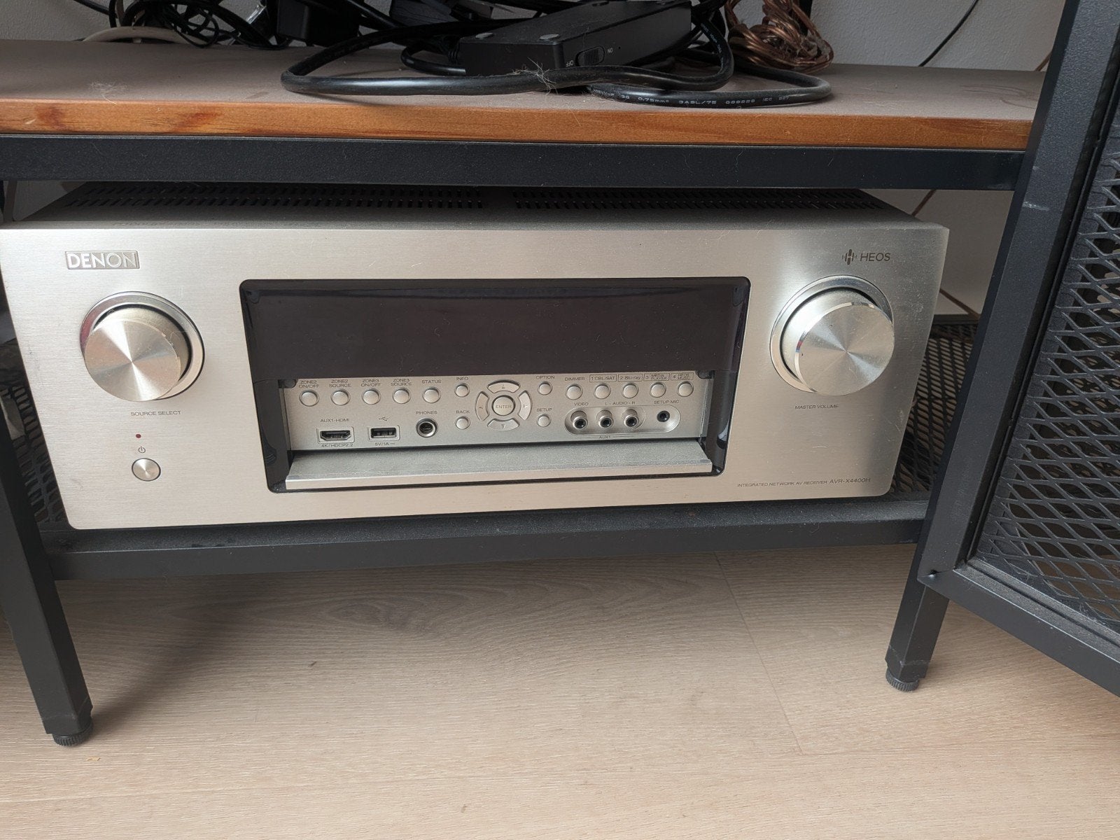 Denon AVR-X4400H met 2 ELAC boekenplank luidsprekers, Ophalen, Denon, Zo goed als nieuw, 120 watt of meer