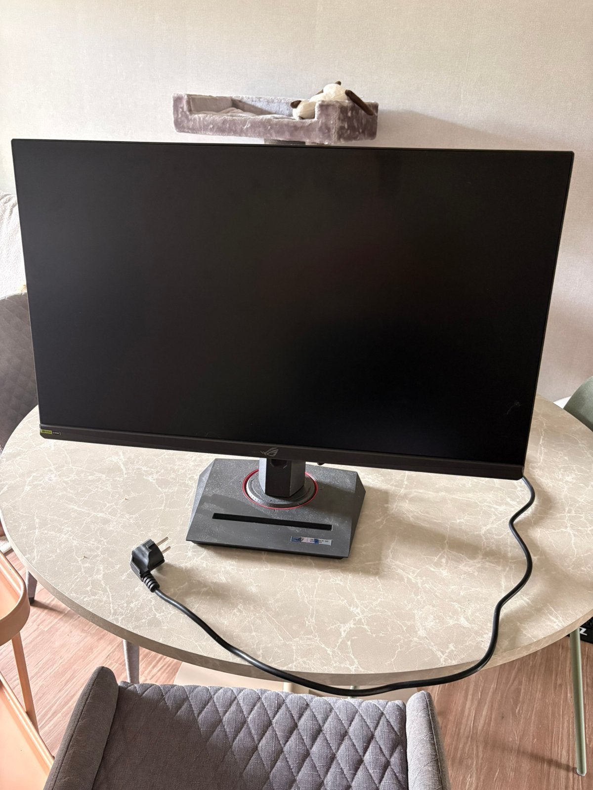 Asus ROG monitor, IPS, Zo goed als nieuw, In hoogte verstelbaar, HDMI