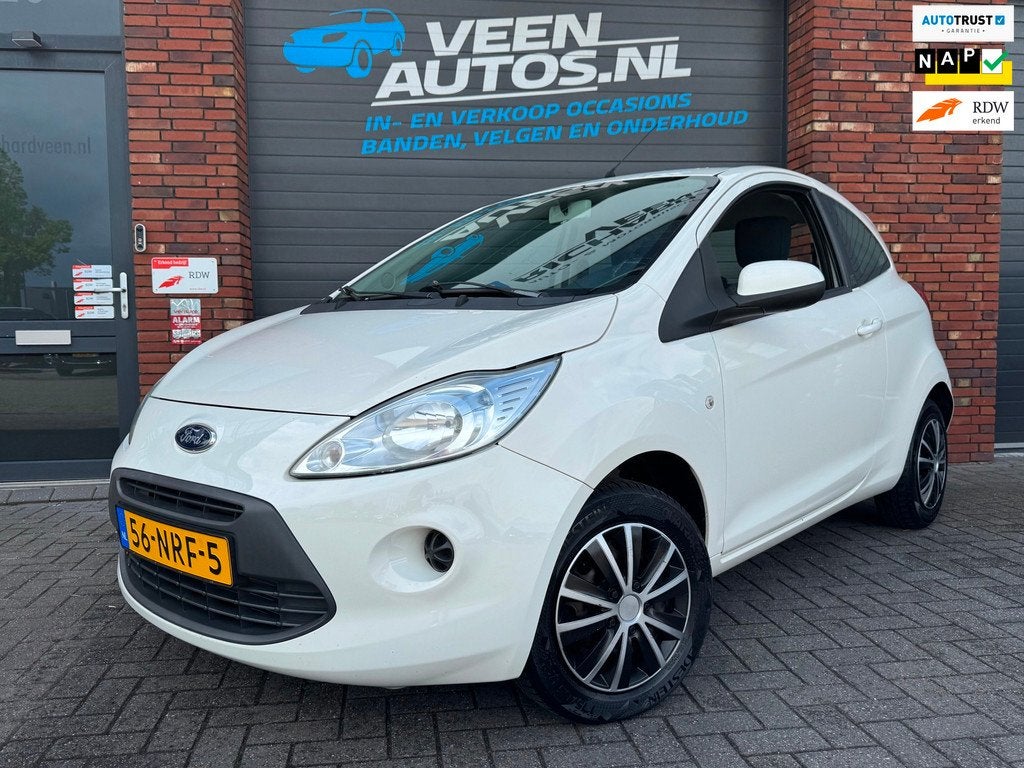 Ford Ka 1.2 Cool&Sound Airco CV+AB NAP!, Voorwielaandrijving, Stof, Gebruikt, 1242 cc