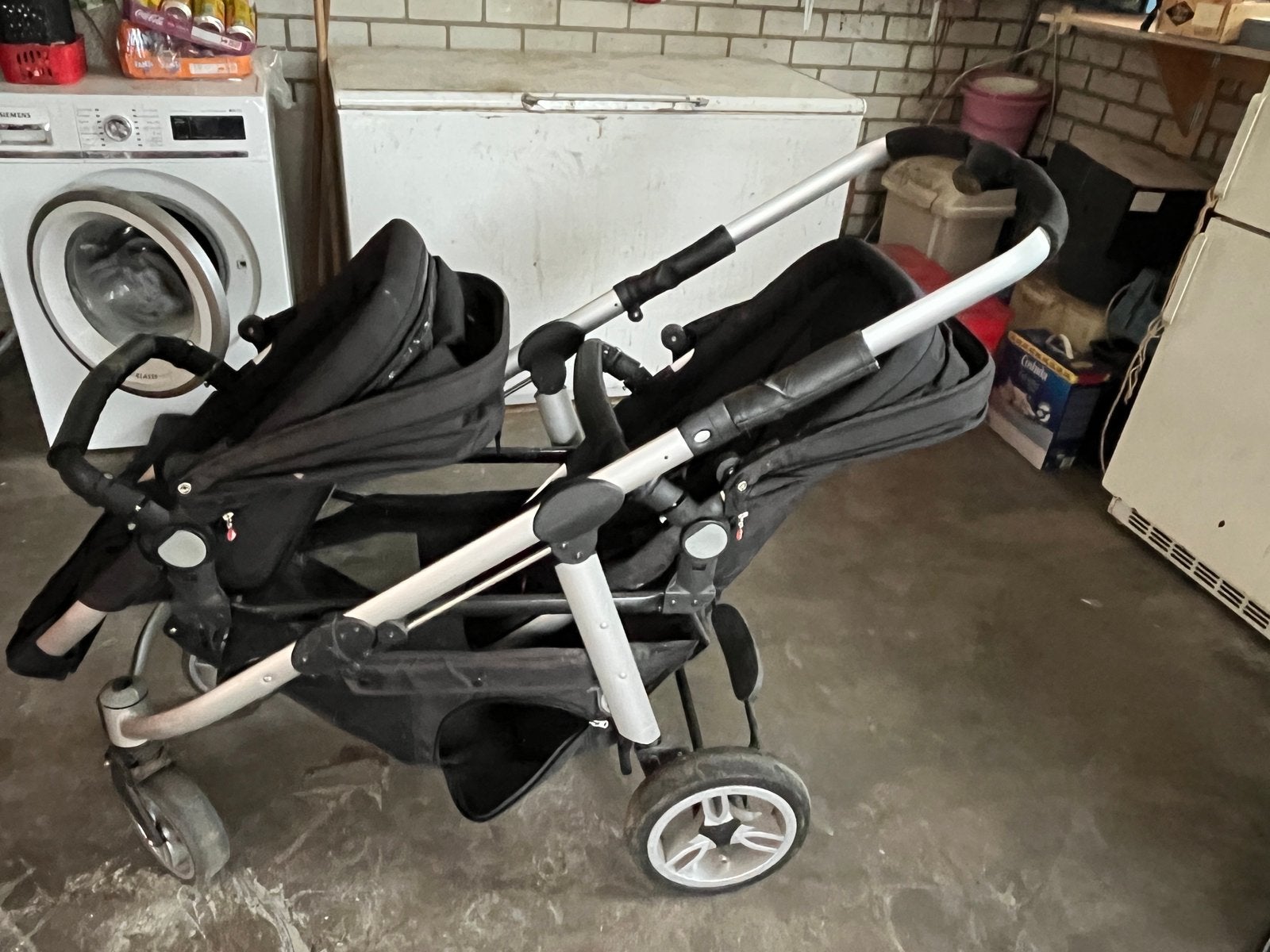 Mooie tandem buggy, Kinderen en Baby's, Buggy's, Ophalen, Overige merken