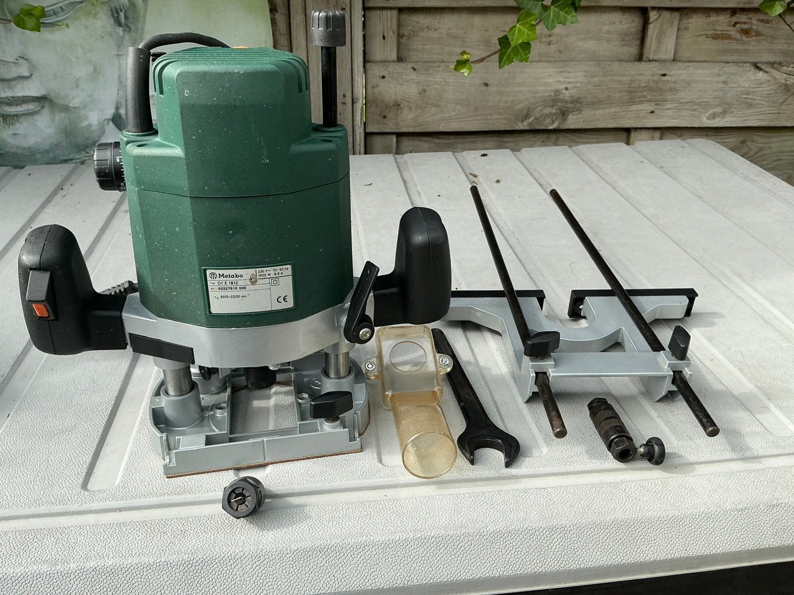 Metabo Of E1812 zware bovenfrees., Ophalen of Verzenden, Gebruikt, Elektrisch, Bovenfrees