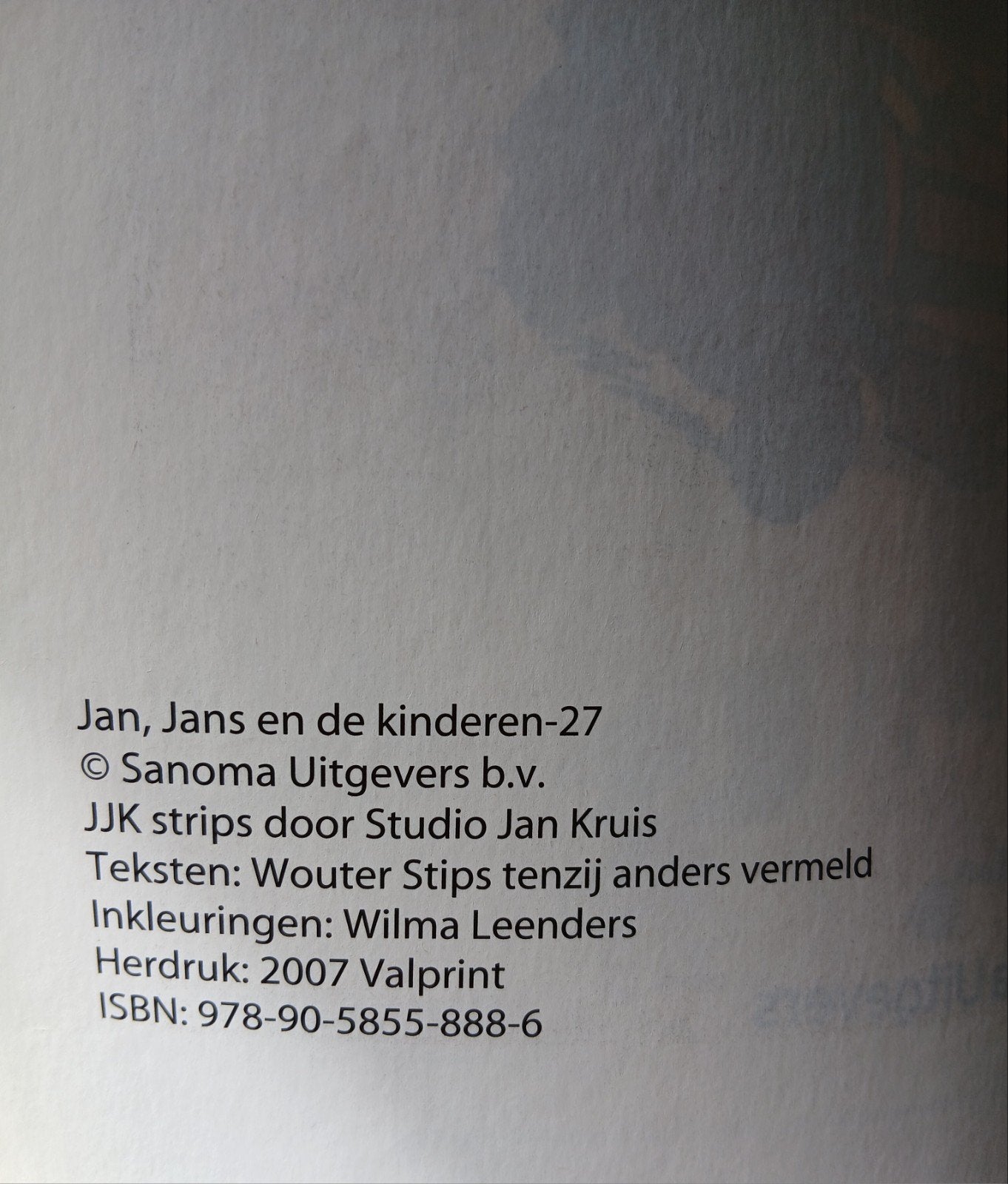 Jan, Jans en de Kinderen - Deel 27 (Herdruk 2007), Boeken, Eén stripboek, Ophalen of Verzenden, Zo goed als nieuw